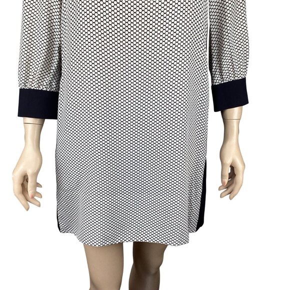 Marc By Marc Jacobs Womens Silk Shift Dress Size 2 Black & White Polka Dots - Picture 4 of 10